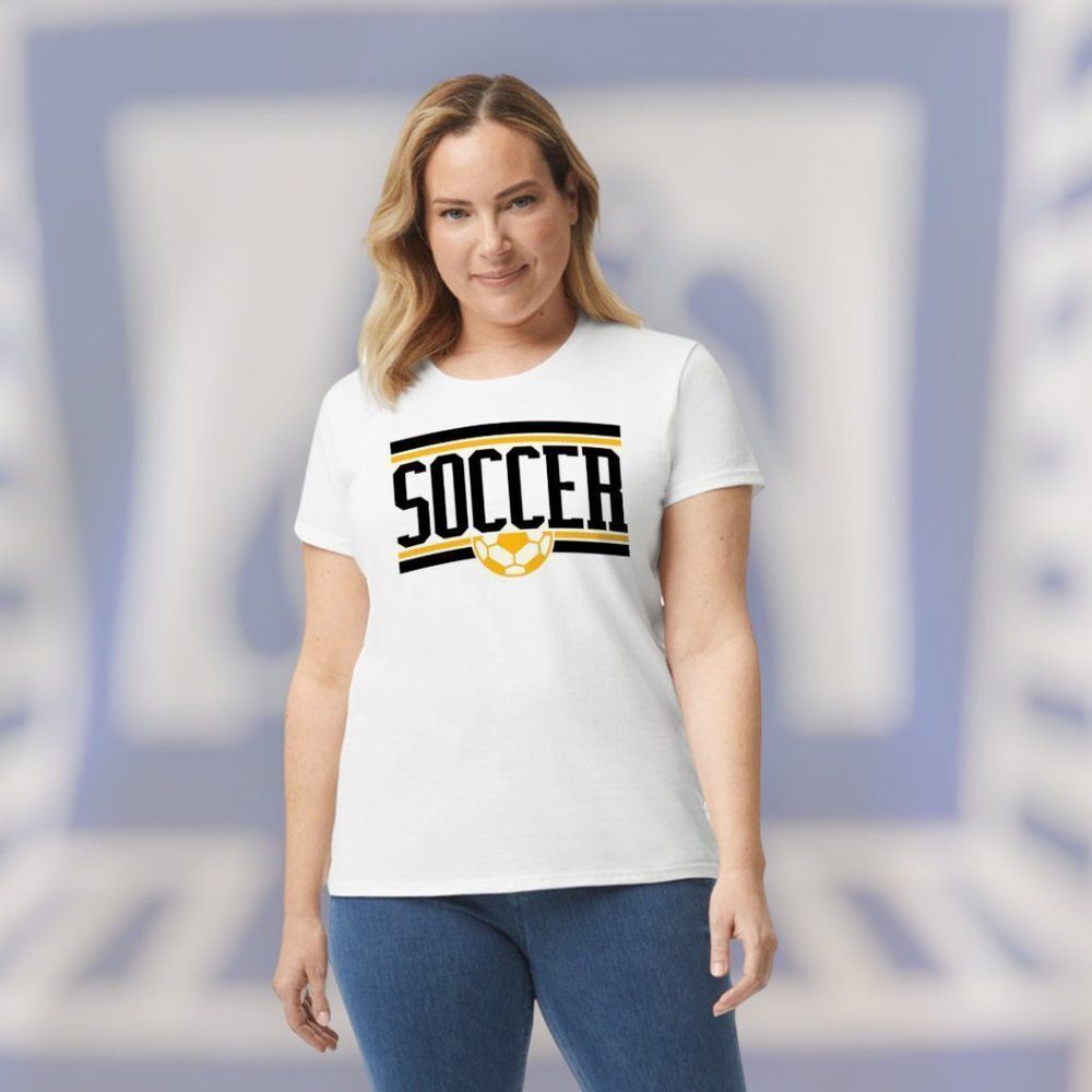 Soccer Blue & Gold Tee